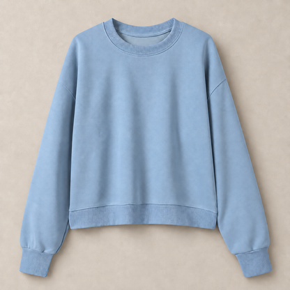 Women’s Round Neck Long Bell Sleeve Fitted Top