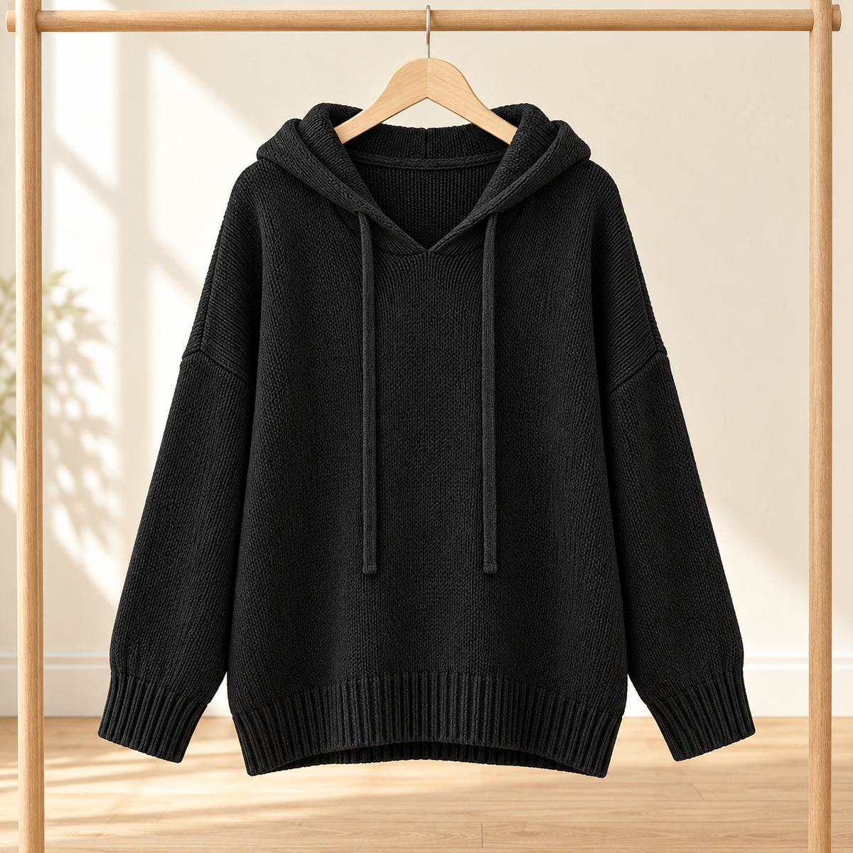 Women’s Relaxed Fit Knit Hooded Sweater
