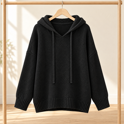 Women’s Relaxed Fit Knit Hooded Sweater