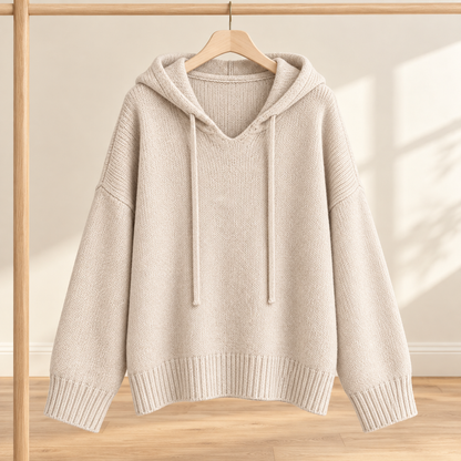 Women’s Relaxed Fit Knit Hooded Sweater