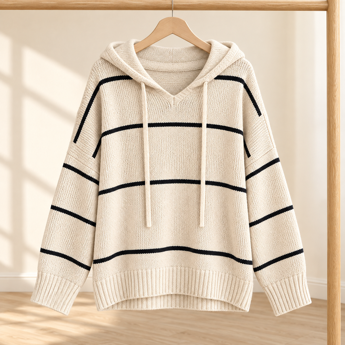 Women’s Relaxed Fit Knit Hooded Sweater